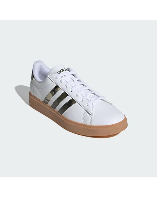 Adidas White Grand Court 2.0 Shoes