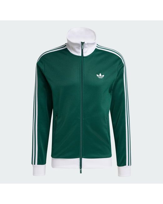 Track Top Iconico di Adidas in Green da Uomo