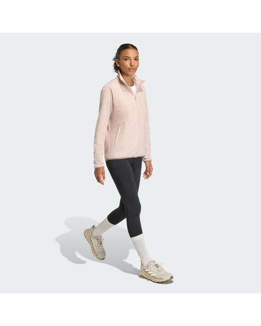 Adidas Natural Multi Essentials Full-Zip Fleece Jacket