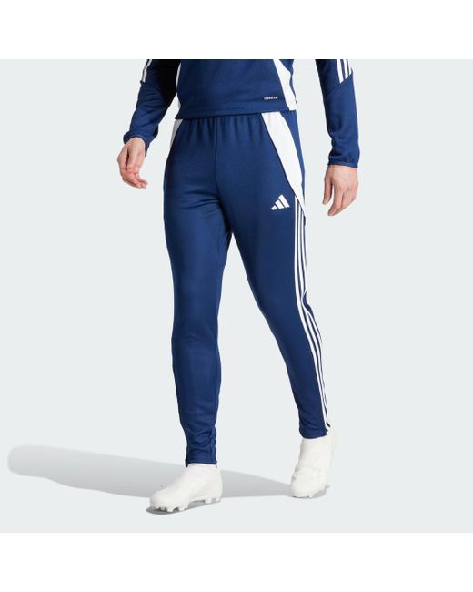 Navy blue adidas tracksuit bottoms sale
