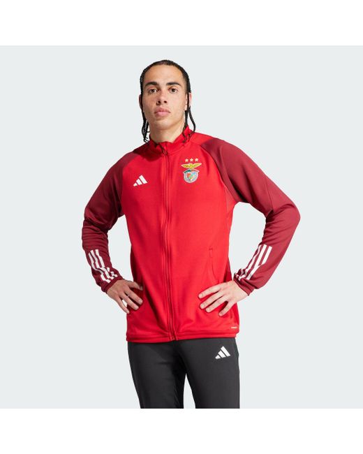 Giacca da allenamento Tiro 23 Benfica di Adidas in Red da Uomo