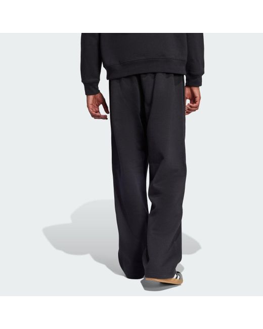 Pantalón Trefoil Essentials Open Hem Adidas de hombre de color Black