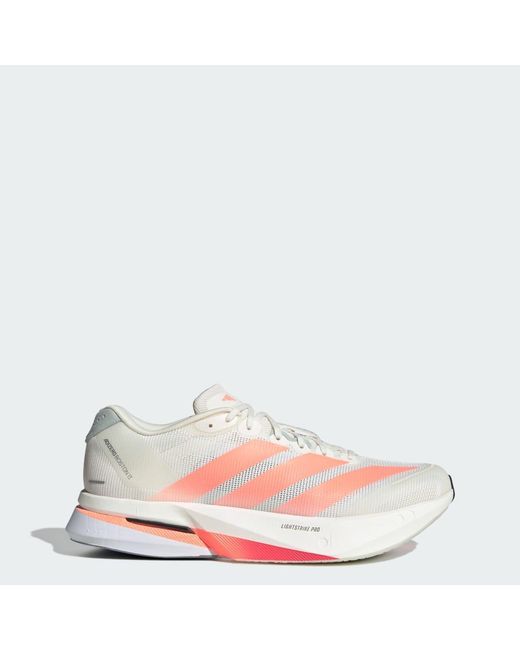 Adidas Pink Adizero Boston 13 Shoes for men