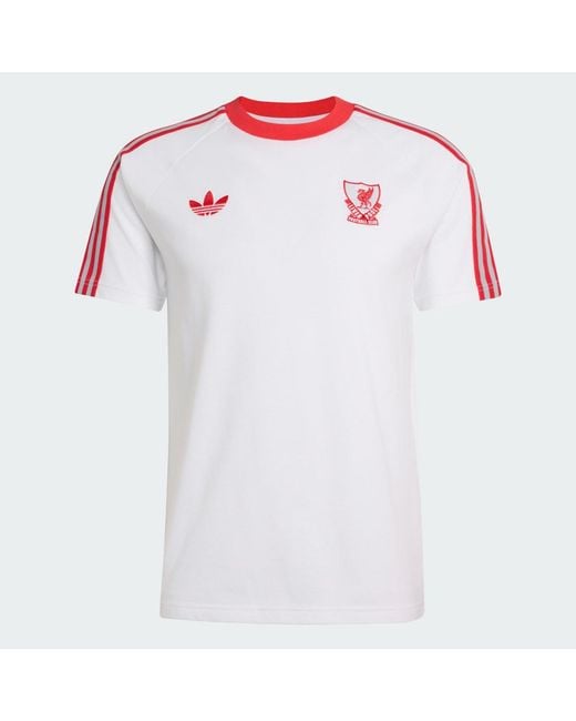 Adidas Originals Red Football Liverpool Fc Originals T-Shirt Jz0140 for men