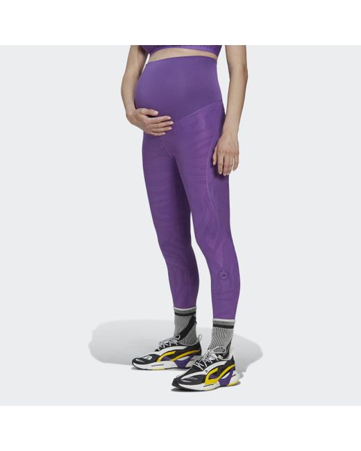 Adidas Purple By Stella Mccartney Maternity Yoga Leggings