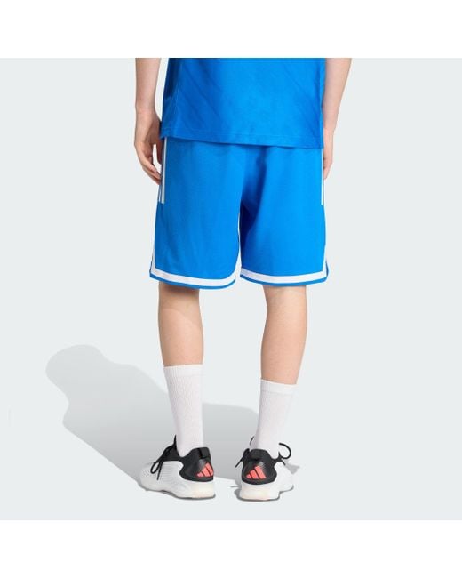 Adidas Real Madrid Basketball Ausweichshorts in Blue für Herren