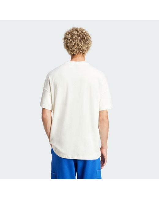 Adidas White All Szn Graphic Tee for men