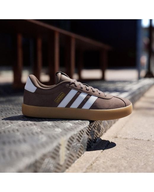Adidas Brown Vl Court 3.0 Shoes