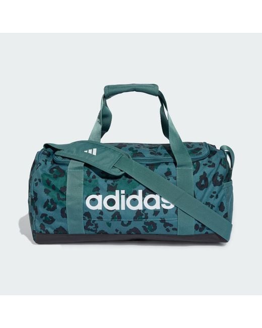 Adidas Green Linear Graphic Duffel Bag Small