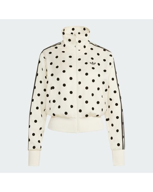 Adidas Black Satin Polka Dots Tt Track Top