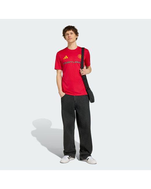 Adidas Red Fifa World Cup 26 Portugal Jersey for men