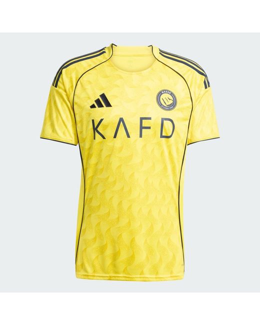 Adidas Yellow Al Nassr Fc 25/26 Home Jersey for men