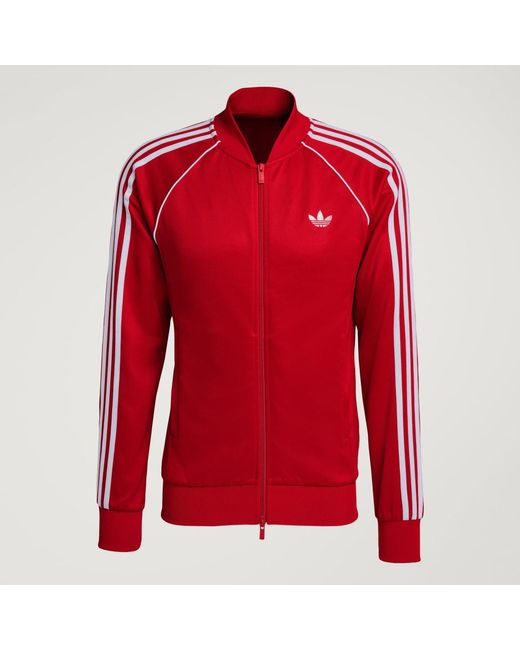 Adidas Red Sst Track Top for men