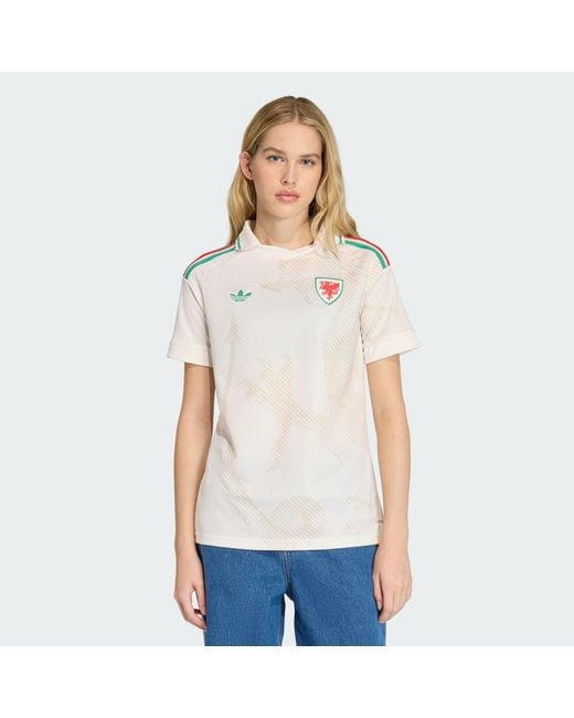 Adidas White Wales 26 Away Jersey