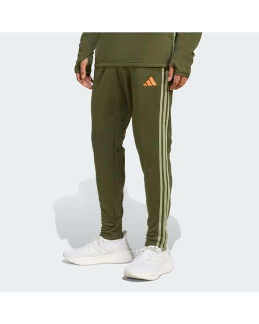Adidas Green Tiro 25 Essentials Winterized Training Tracksuit Bottoms for men
