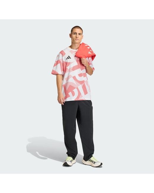 Adidas Red Poc Aop T-Shirt M for men