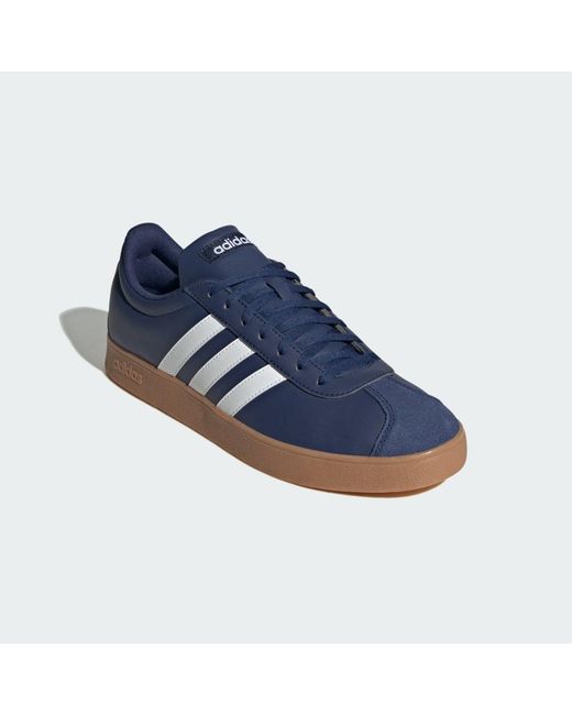 Adidas Blue Vl Court Base Shoes for men