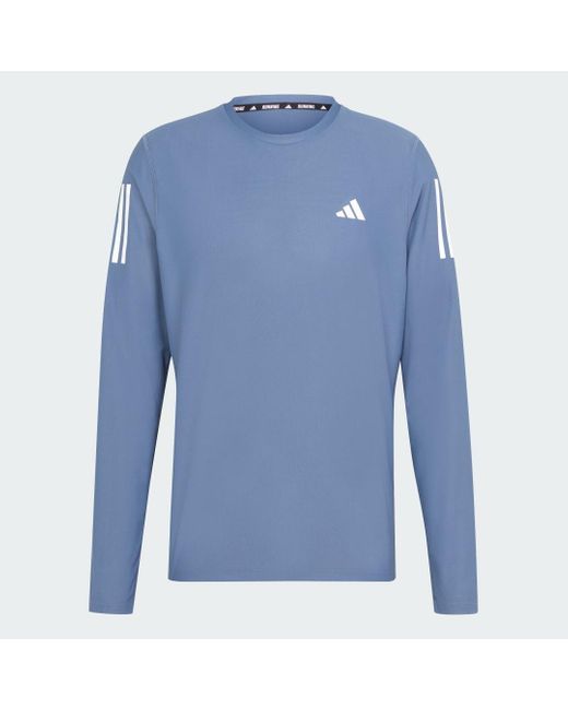 Adidas Originals Blue Own The Run Long-sleeve Top for men