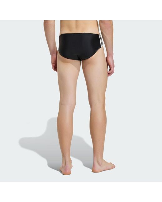 Adidas Blue 3S Swim Trunks for men