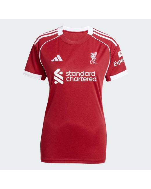 Adidas Red Liverpool Fc 25/26 Home Jersey