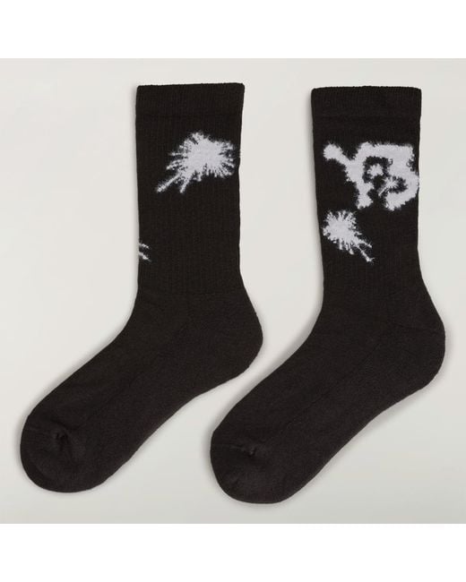 Adidas Black Y-3 Chito Graphic Crew Socks