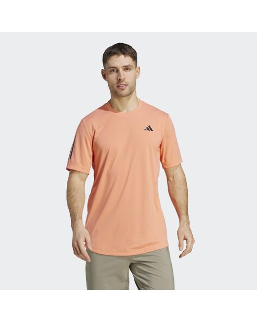 adidas Club 3-stripes Tennis T-shirt in het Roze voor heren | Lyst BE
