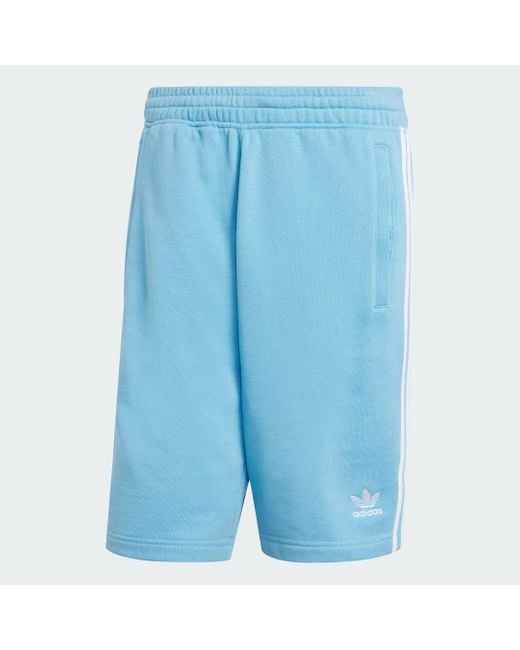 Adidas Blue Adicolor 3-Stripes Shorts for men