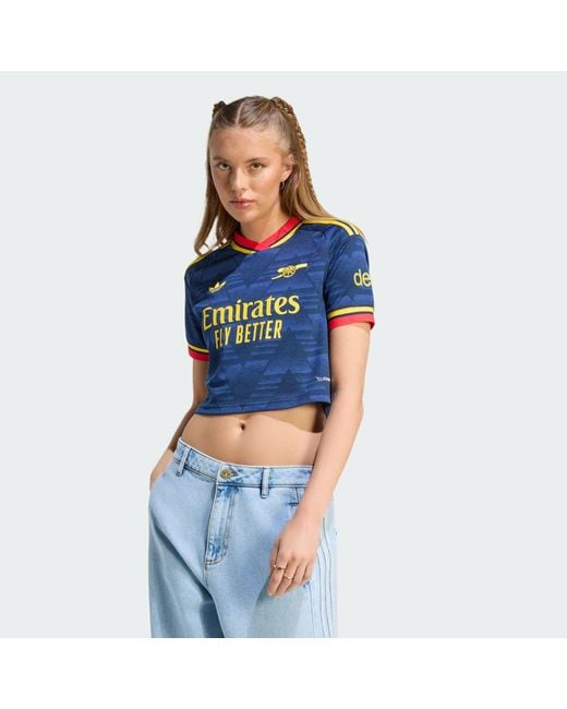 Adidas Blue Arsenal Fc 26/27 Away Cropped Jersey