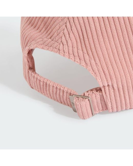 Adidas Pink Corduroy Baseball Cap
