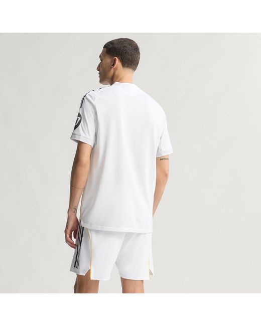 Adidas White Real Madrid 25/26 Home Authentic Jersey for men