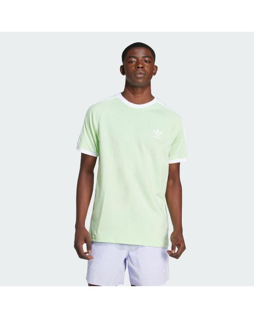 Adidas Green Adicolor Classics 3-stripes T-shirt for men