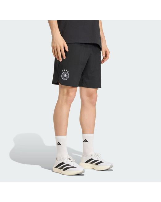 Adidas Blue Germany Tiro Travel Shorts for men