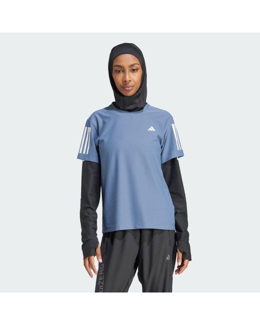 Adidas Blue Own The Run T-shirt