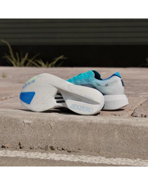Adidas Blue Adizero Adios Pro 4 Shoes for men