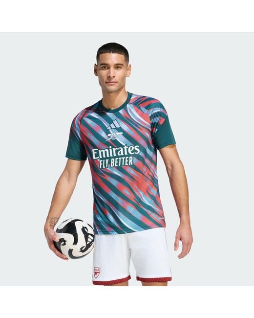 Adidas Blue Arsenal Fc 26/27 Pre-Match Jersey for men
