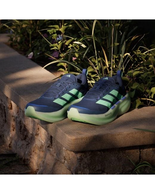 Adidas Blue Supernova Glide Running Shoes for men