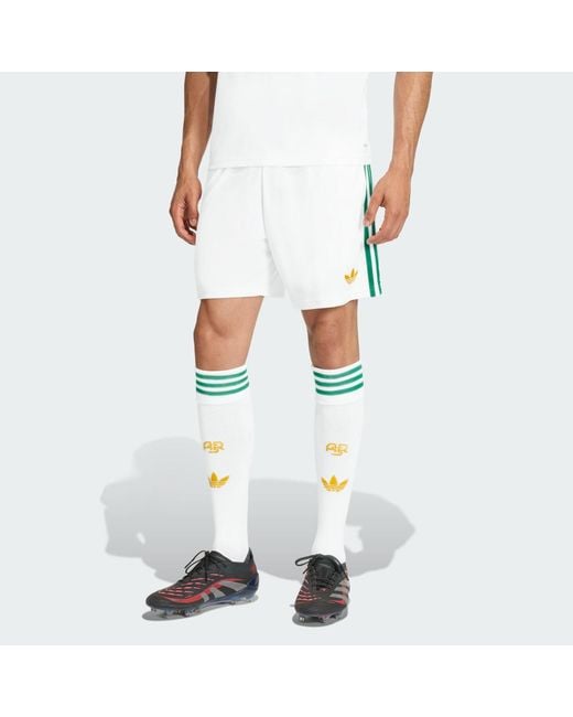 Adidas White As Roma 25/26 Third Shorts for men