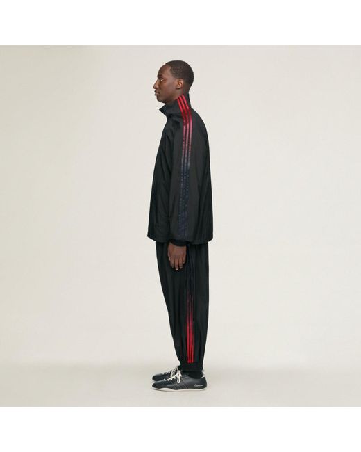 Adidas Black Y-3 Gradient 3 Stripes Nylon Track Top for men