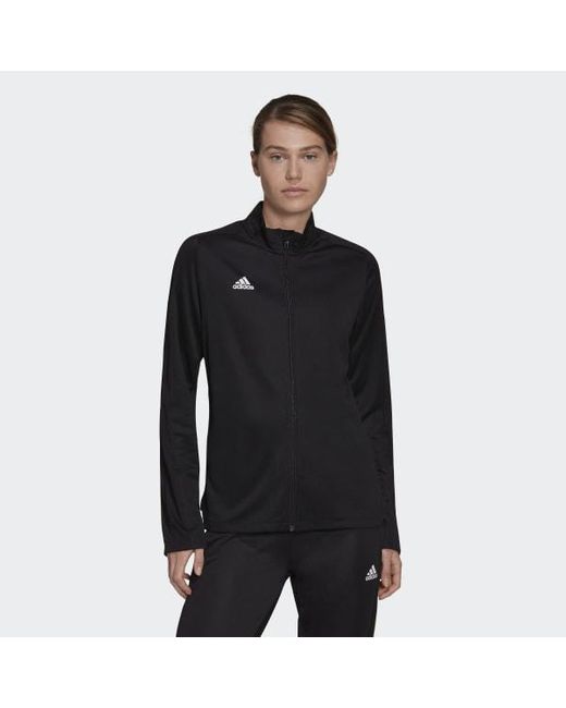 adidas Synthetic Volleyball Warmup Jacket in Black Lyst