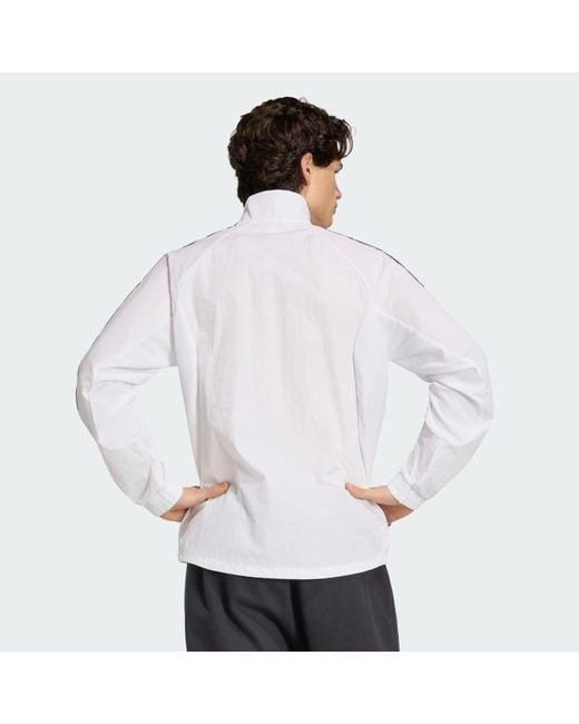 Adidas White Football Argentina Home Anthem Jacket Jz6285 for men