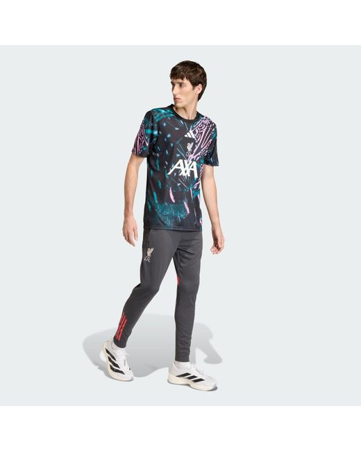 Adidas Blue Football Liverpool Fc 25/26 Pre Match Jersey Kb1447 for men