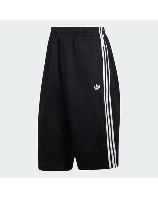 Adidas Black Adicolor Sst Cotton Twill Shorts for men
