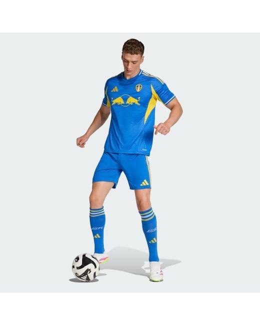 Adidas Blue Leeds United Fc 25/26 Away Jersey for men