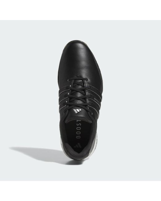 Adidas Black Tour360 25 Spikeless Golf Shoes for men