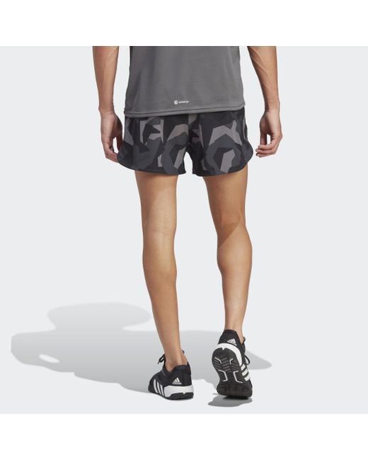 Adidas Gray Designed For Training Pro Series Strength Shorts for men