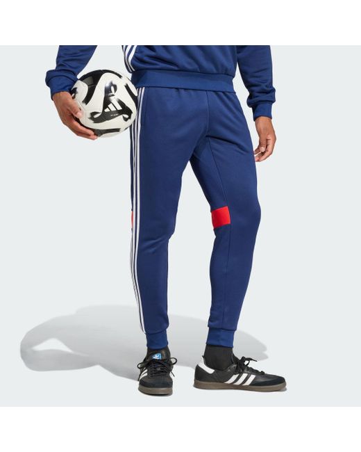 Adidas Blue Tiro 25 Essentials Sweat Tracksuit Bottoms for men