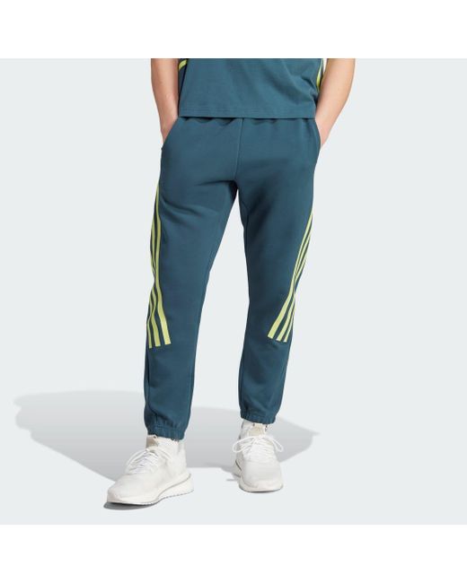 Adidas Blue Future Icons 3-stripes Joggers for men