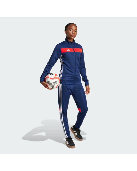Adidas Blue Tiro 25 Essentials Track Suit