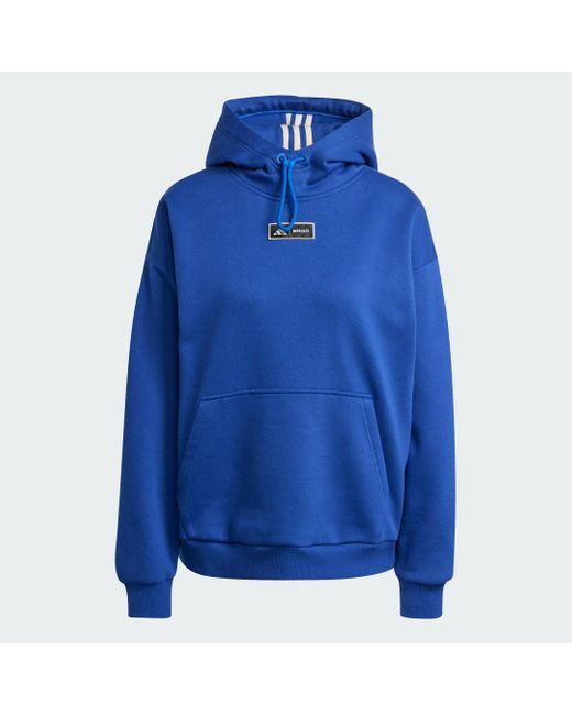 Felpa Con Cappuccio X Moon Boot di Adidas in Blue