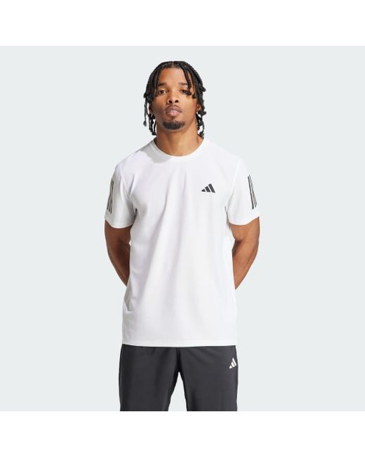 Adidas White Own The Run T-shirt for men